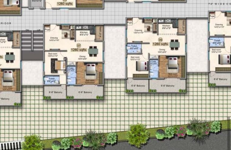 Master Plan, gajularamaram 2 Bedroom 1265 Sq.Ft. Apartment In Gajularamaram Hyderabad 9160670