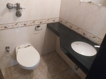 Bathroom in 1 BHK Apartment at Lake Home, Powai – for Rent