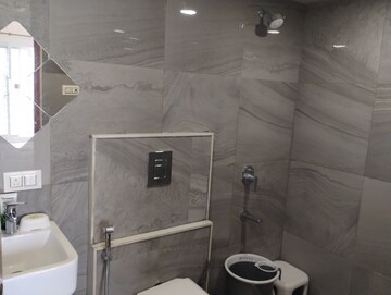 Bathroom in 2 BHK Apartment at Dhaval Sunrise Charkop, Kandivali West – for Rent