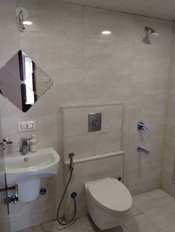 Bathroom in 2 BHK Apartment at Dhaval Sunrise Charkop, Kandivali West – for Rent