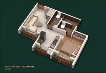 Floor Plan in 1 BHK Builder Floor at Nexus Park Diva, Diva – for Sale