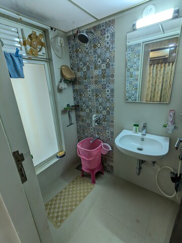 Bathroom in 3 BHK Apartment at Gurukrupa Marina Enclave, Malad West – for Sale