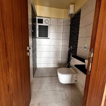 Bathroom in 3 BHK Apartment at Majestique Marbella Phase 1, Kharadi – for Rent