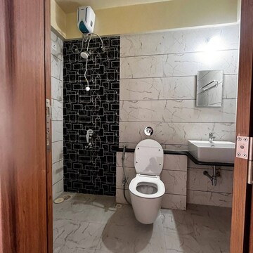 Bathroom in 3 BHK Apartment at Majestique Marbella Phase 1, Kharadi – for Rent