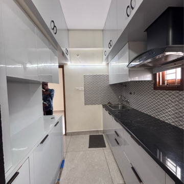 Kitchen in 3 BHK Apartment at Padma Nilayam Kondapur, Sriram Nagar – for Rent