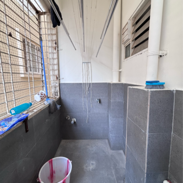 Bathroom in 3 BHK Apartment at Padma Nilayam Kondapur, Sriram Nagar – for Rent