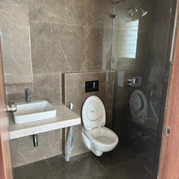 Bathroom in 2 BHK Apartment at Goel Ganga Platino, Kharadi – for Rent