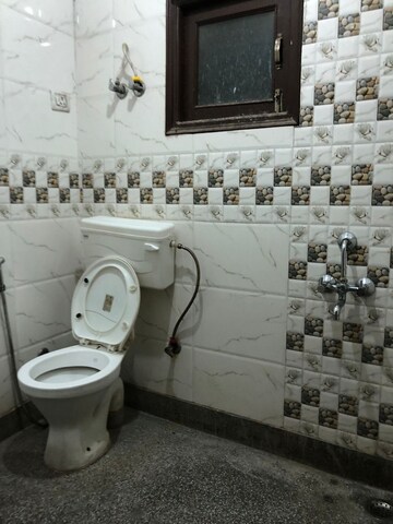 Bathroom in 1 BHK Builder Floor at Chattarpur – for Rent