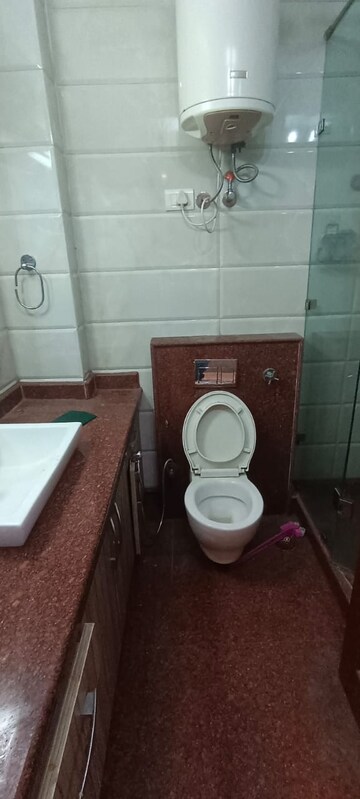 Bathroom in 3 BHK Builder Floor at Greater Kailash I – for Rent