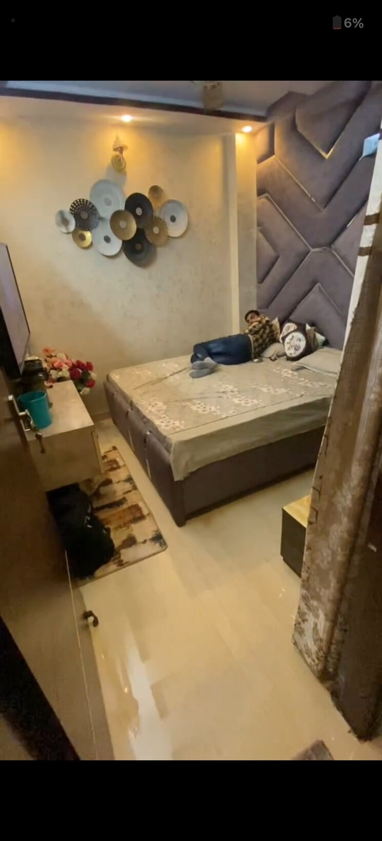 Master Bedroom, dwarka mor 2 Bedroom 80 Sq.Yd. Builder Floor In Dwarka Mor Delhi 9161344