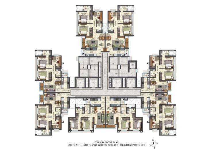 Master Plan, saptrishi-meluha 2 Bedroom 673 Sq.Ft. Apartment In Malad East Mumbai 9161320