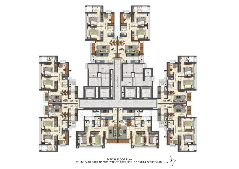 Master Plan, saptrishi-meluha 2 Bedroom 673 Sq.Ft. Apartment In Malad East Mumbai 9161320