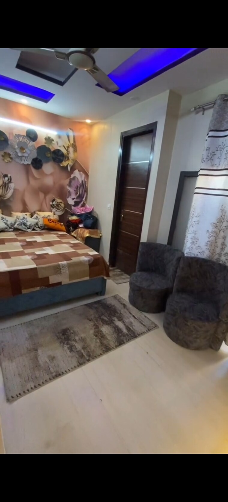 Bedroom, dwarka mor 2 Bedroom 80 Sq.Yd. Builder Floor In Dwarka Mor Delhi 9161344