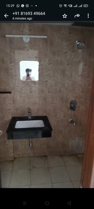Bathroom in 2 BHK Apartment at Shapoorji Pallonji Joyville Phase 2, Sector 102 – for Rent