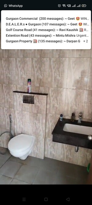 Bathroom in 2 BHK Apartment at Shapoorji Pallonji Joyville Phase 2, Sector 102 – for Rent