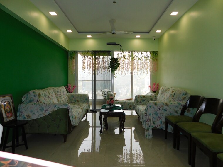 Living Room, sheth-montana 3 Bedroom 965 Sq.Ft. Apartment In Mulund West Mumbai 9161461