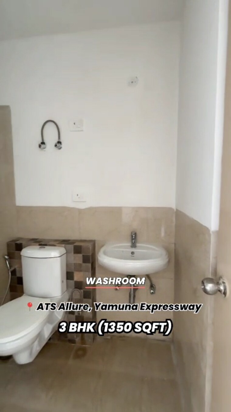 Bathroom, ats-allure 3 Bedroom 1350 Sq.Ft. Apartment In Sector 22d Yamuna Expressway Greater Noida 9161483
