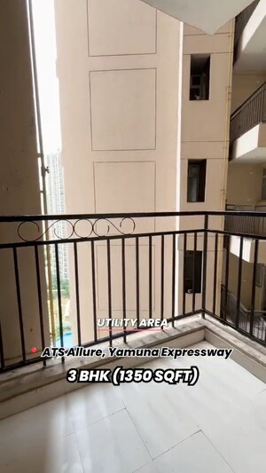 Balcony in 3 BHK Apartment at ATS Allure, Sector 22d Yamuna Expressway – for Sale