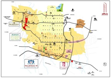  Plot – Map Location View at Altus Prime, North Mullanpur - for Sale
