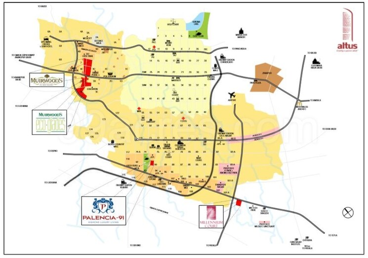 Map Location, altus-prime  157 Sq.Yd. Plot In North Mullanpur Chandigarh 9161274