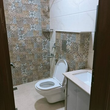 Bathroom in 2 BHK Builder Floor at Chattarpur – for Rent