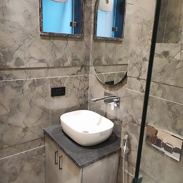 Bathroom in 3 BHK Builder Floor at Raheja Mall, Tikri – for Rent