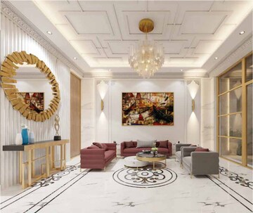 Living Room in 2.5 BHK Apartment at Bharat Arize, Goregaon West – for Rent