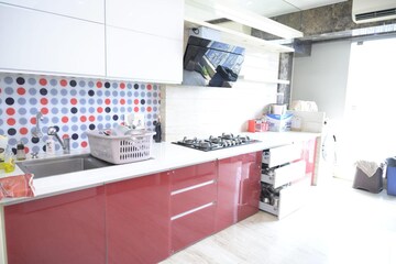 Kitchen in 4 BHK Apartment at Kamala New Apsara, Khar West – for Rent
