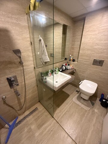 Bathroom in 3 BHK Apartment at Supreme Belmac Residences, Kalyani Nagar – for Rent