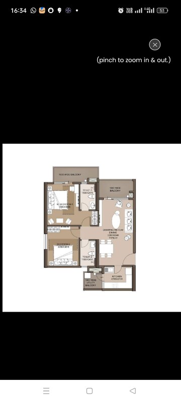 2 BHK Apartment For Sale in M3M Heights, Sector 65