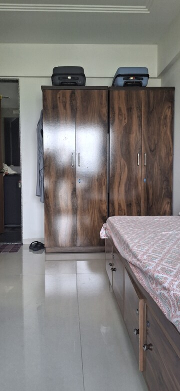 Master Bedroom in 1 BHK Apartment at Queenstown Springs, Ghansoli – for Rent