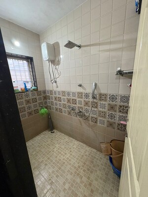 Bathroom in 1 BHK Apartment at Shubharambh Complex, Manpada – for Sale