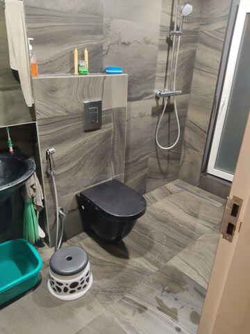 Bathroom in 1 BHK Apartment at Gurukrupa Marina Enclave, Malad West – for Rent