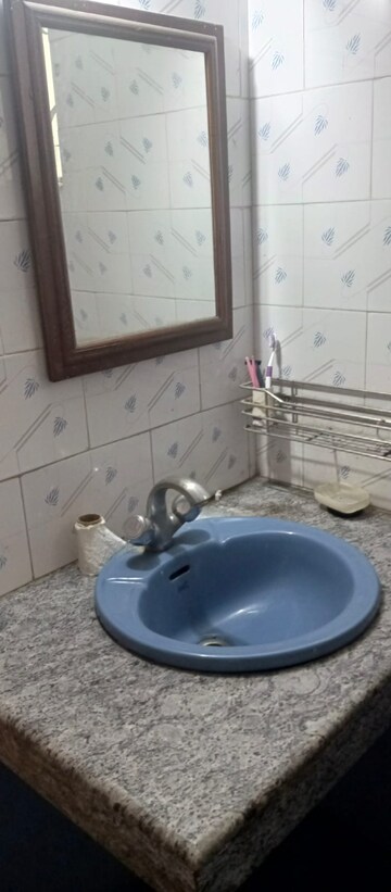 Bathroom in 2 BHK Builder Floor at Vasant Enclave – for Rent