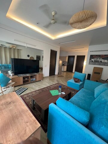 Living Room in 4 BHK Apartment at Shapoorji Pallonji Joyville Phase 2, Sector 102 – for Rent