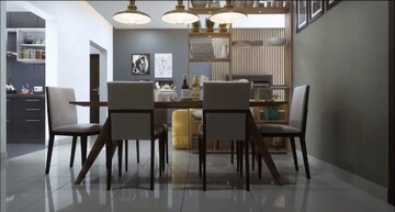 Living Room in 3 BHK Apartment at Sobha Palm Courts, Kogilu – for Sale