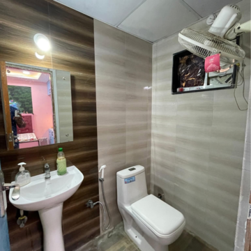 Bathroom in 2 BHK Apartment at Happy Homes Kondapur, Sriram Nagar – for Rent