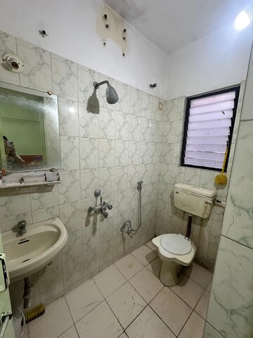 Bathroom in 1 BHK Apartment at Oxford Elegance Apartment Condominium, Wanowrie – for Rent