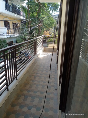 Balcony in 2 BHK Builder Floor at Vasant Kunj – for Rent