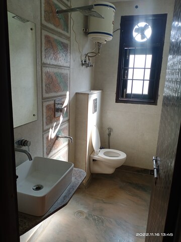 Bathroom in 2 BHK Builder Floor at Vasant Kunj – for Rent