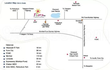 2 BHK Apartment – Map Location View at Namrata Flora City, Talegaon Dabhade - for Sale