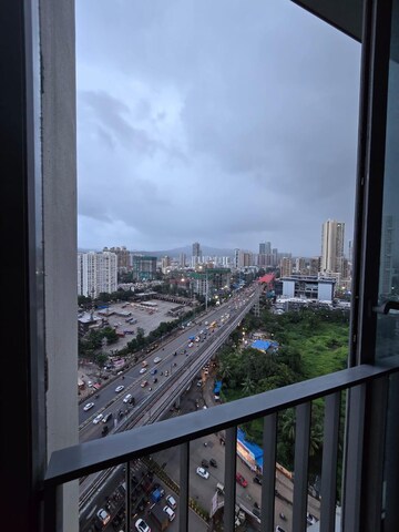 Balcony in 3 BHK Apartment at Oberoi Sky City, Borivali East – for Rent