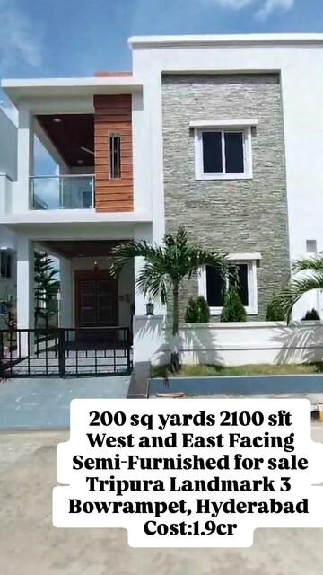 3 BHK Villa – Exterior View View at Tripura Landmark II, Bowrampet - for Sale