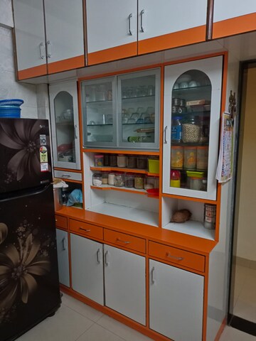 Kitchen in 3 BHK Apartment at Ajanta Palace CHS, Padmavati – for Sale
