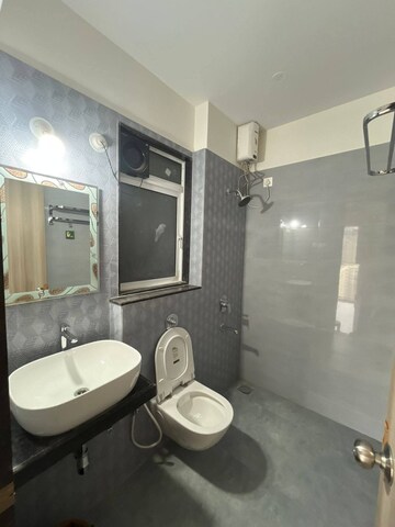 Bathroom in 1 BHK Apartment at Ashar Axis, Majiwada – for Rent