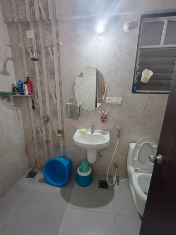 Bathroom in 3 BHK Apartment at Shreeji Vihar, Pimple Saudagar – for Sale