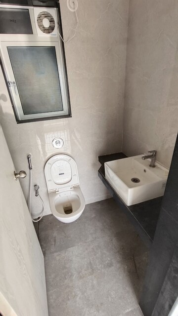 Bathroom in 1 BHK Apartment at Ashar Metro Towers, Vartak Nagar – for Rent