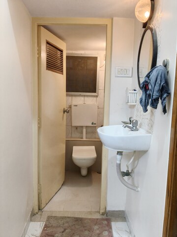 Bathroom in 2 BHK Apartment at Sundeep CHS, Santacruz East – for Rent