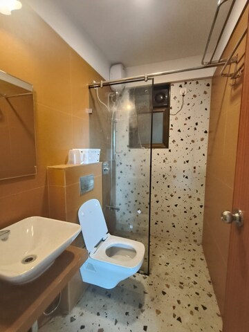 Bathroom in 3 BHK Apartment at Naman Habitat, Andheri West – for Rent