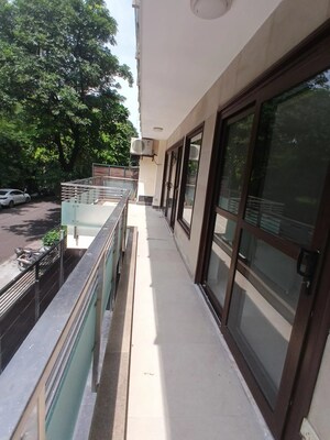 Balcony in 4 BHK Builder Floor at Defence Colony – for Rent